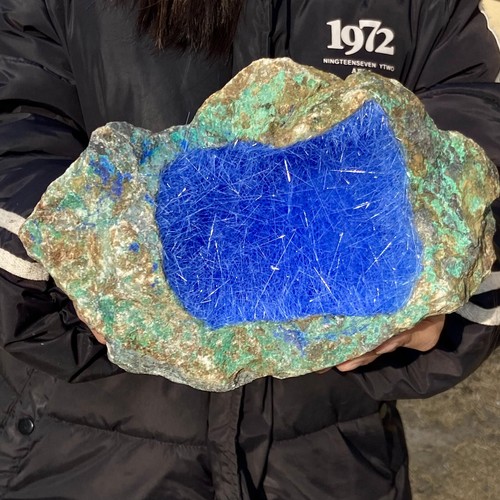 6.43LB Rare blue goethite quartz specimens are worth collecting - 第 5/14 張圖片