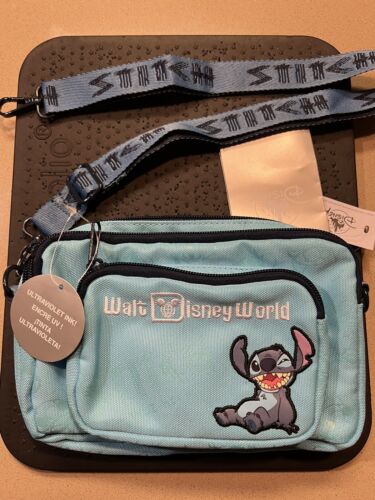 2023 Walt Disney World Parks Stitch Fanny Pack Bag with Ultra Violet Ink - Picture 1 of 3