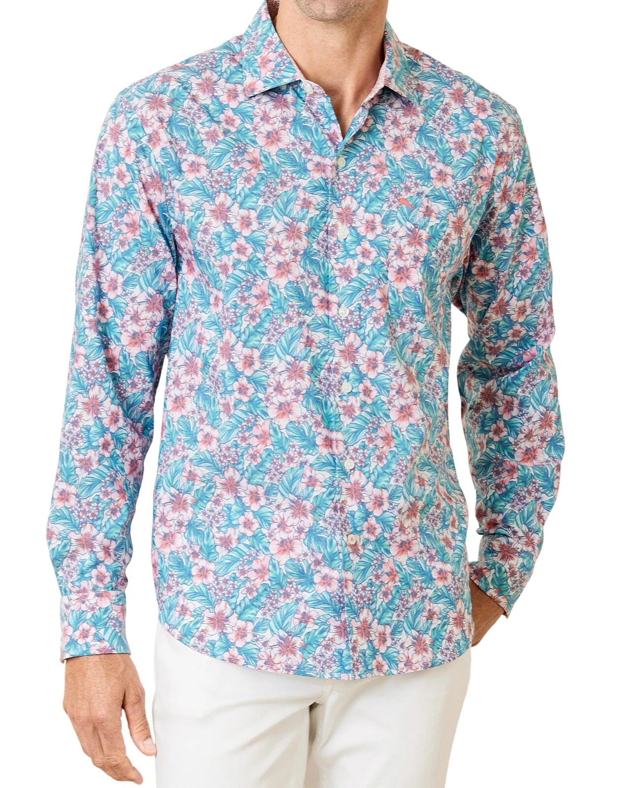 Tommy Bahama Men's Sarasota Stretch Rubia Gardens Spring Bouquet Button Up Shirt