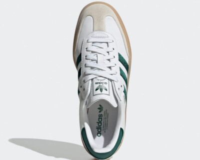 Adidas originals Women's SAMBAE Sneakers white green GUM ID0440