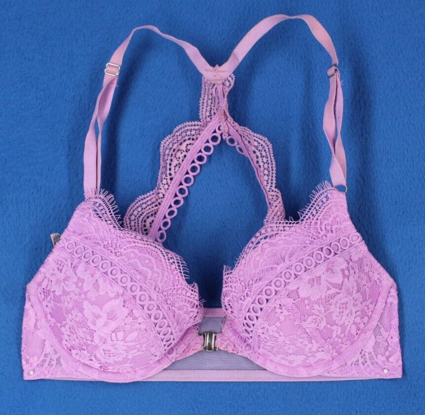 Victoria Secret Dream Angels Padded Push Up Plunge Bra Lot Size 32C 