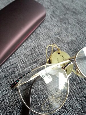 Luigi COLANI Damen Brille luxus Gestell gold farbig Vintage Design Unbenutzt 