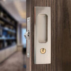 Invisible Barn Door Locks with 3 Keys Handle for Sliding Door Furniture Hardware