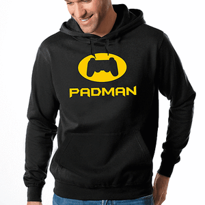 Gamer cappuccio Kapuzenpullover con Gaming Gamepad comico Nerd Padman Divertente Felpa Geek gPFqqI