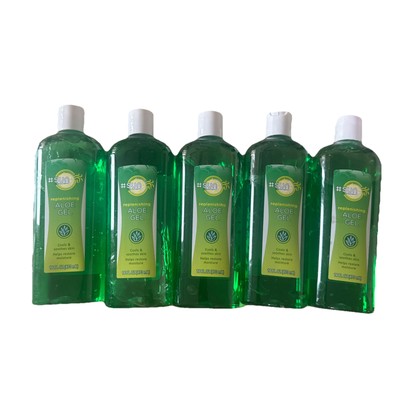 Lot of Five! 16 FL OZ Bottles #SUN by MyDerm Soothing and Replenishing ALOE GEL