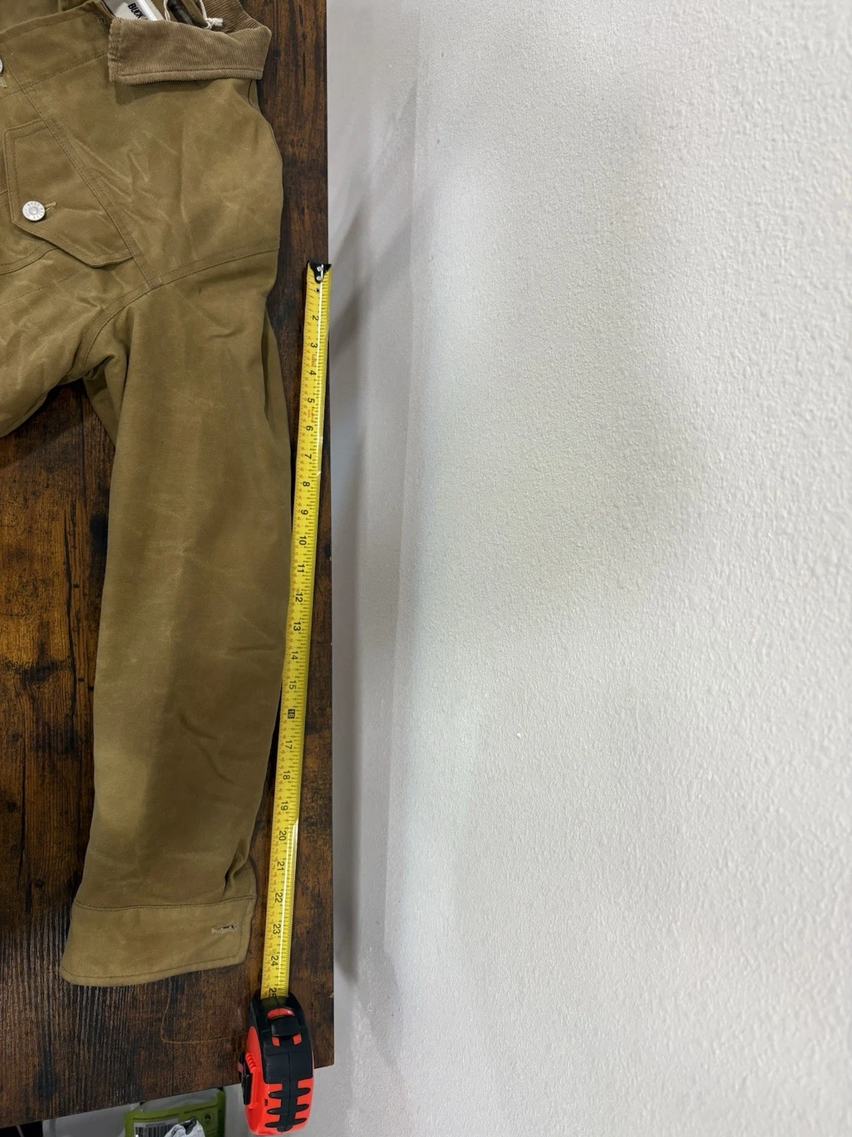 Buck Mason Men's M Khaki Waxed Canvas Trucker Jacket Corduroy Collar NWT - product detail image 10