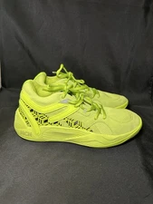 PUMA Men Sz 9 TRC Blaze Court Basketball Shoes x MCM Low Top Acid Lime 377623-01
