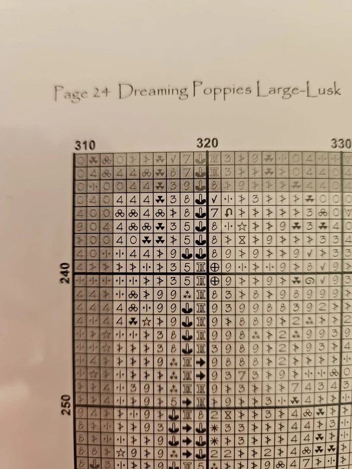 Heaven And Earth Designs DREAMING POPPIES Counted Cross Stitch Pattern 24p  - Image 4 of 4