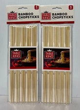 (10 Pairs) 9.5" Natural Bamboo Wooden Chopsticks Reusable Classic Style