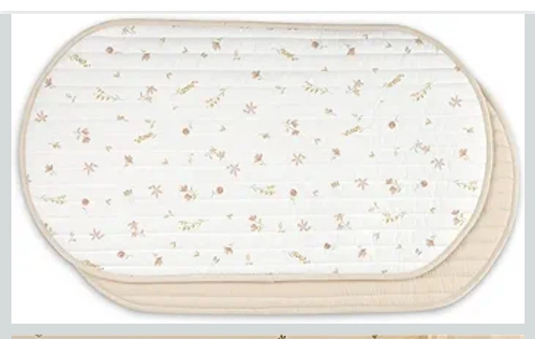 Travel Changing Mat 2-Pack - Water-Repellent, 100% Cotton Cover, Lightweight
Opens in a new window o