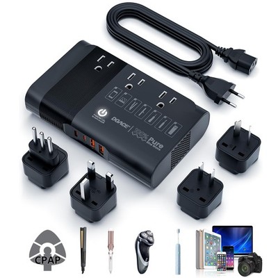 500W Pure Sine Wave Voltage Converter to Europe, 220V to 110V Converter for E...