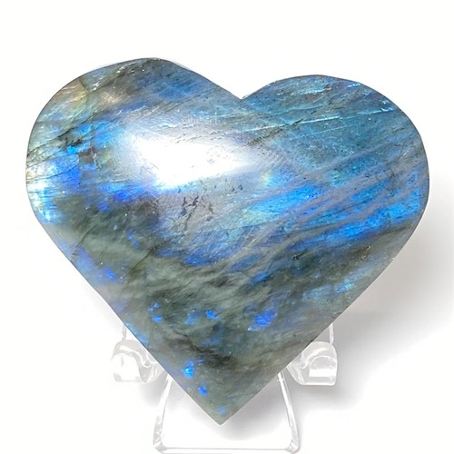 58g Natural Blue Labradorite Quartz Crystal healing reiki stone S300