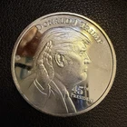 President Donald J. Trump 45th President, 1 troy oz .999 Fine Silver Art Z6