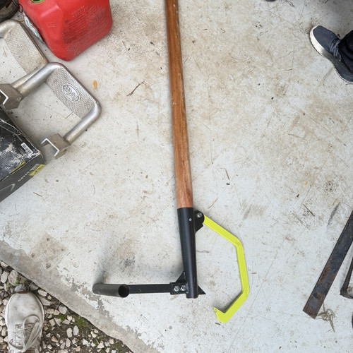 Long Handle Manual tree Puller with Steel Blade and Wooden Handle