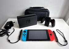 Nintendo Switch Console 32GB with Neon Blue/Red Joy-Con & Screen Protector (VGC)