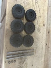 Vintage Tonka Toys Road Grader Wheels 1950,S Axles & Tires
