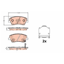 Satz Bremsbeläge Bremsklötze vorne für Hyundai Elantra 6 AD Ioniq AE | 785749