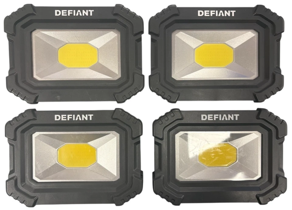 LOT OF 4~Defiant Rechargeable Magnetic Utility Light Foldable Handle 90838 - Image 2 of 3