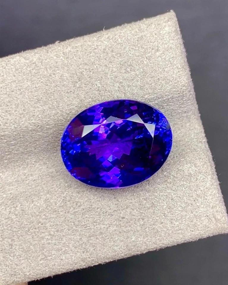 11 Ct Natural Blue Tanzanite Loose Gemstone Excellent Oval Cut Certified