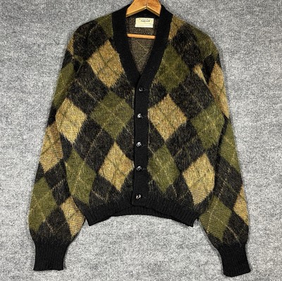 n*着様 60s wool×mohair argyle cardigan n*着様 60s wool×mohair argyle cardigan Vintage 1960s Jantzen