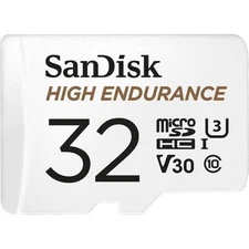 SanDisk High Endurance 32GB microSD Card for Dash Cam Home Monitoring