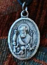 St. Nicholas Of Bari Sterling Vintage & New Medal Catholic Patron Of Bari