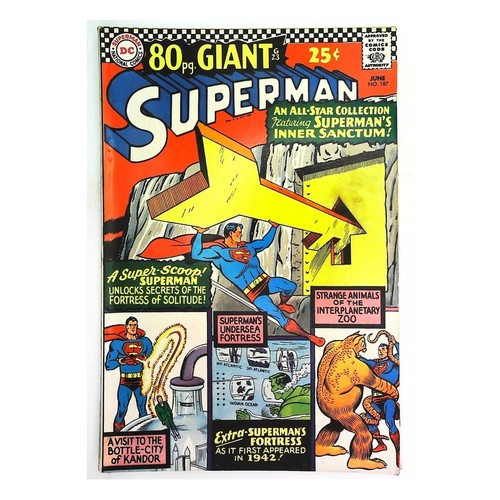 Superman #187 - Serie 1939 DC Comics Fine menos [n. - Imagen 1 de 6