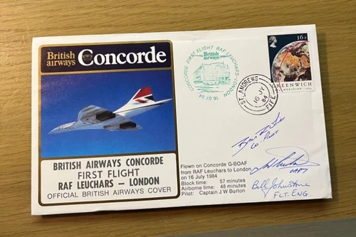 C864 GB Signed Concorde first flight cover no 10 of 100 no reserve