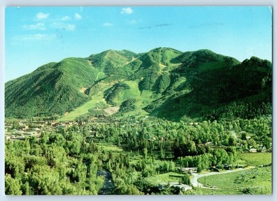 1975 Aspen Colorado CO Vintage Postcard Mountain Roaring Fork River Foreground