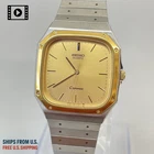 Vtg 1986 [N.Mint] Seiko Chronos 7731-5130 32mm Gold Dial Men's Qz Watch US Stock