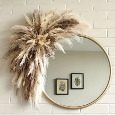 Natural Dried Flower Wall Hanging, Pampas Grass Decor,35-Inch Boho Pampas Gra...