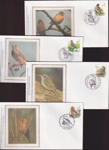 Belgium 2000 Fauna, Birds, Andre Buzin - FDC silk