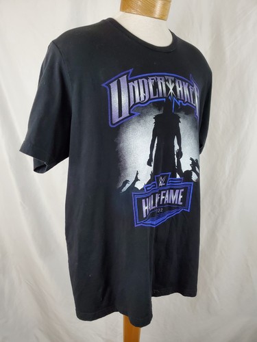 WWE Authentic Undertaker Hall of Fame 2022 T-Shirt Mens 3XL Black Two Sided WWF - Picture 4 of 8
