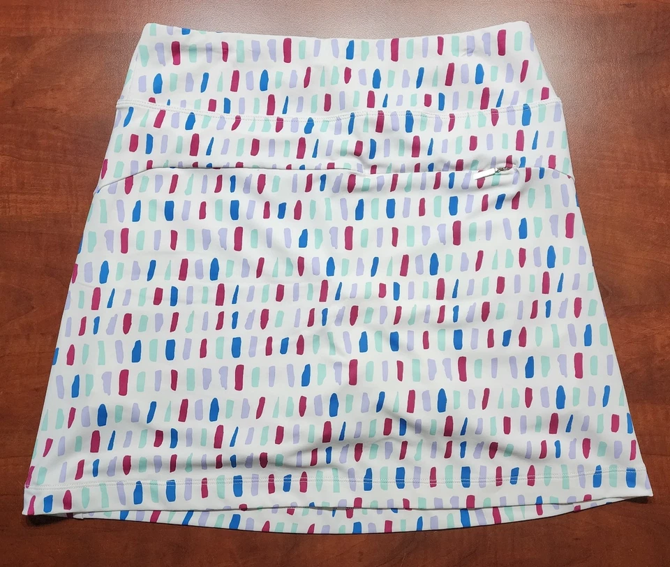 Skort atlético Cutter & Buck estampa geométrica multicolorida tamanho P/P B103 - Imagem 2 de 4