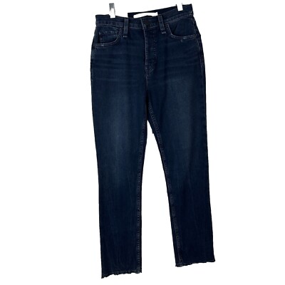 Hudson Holly BSN Womens Blue High Rise Straight Leg Ankle Jeans Size 24