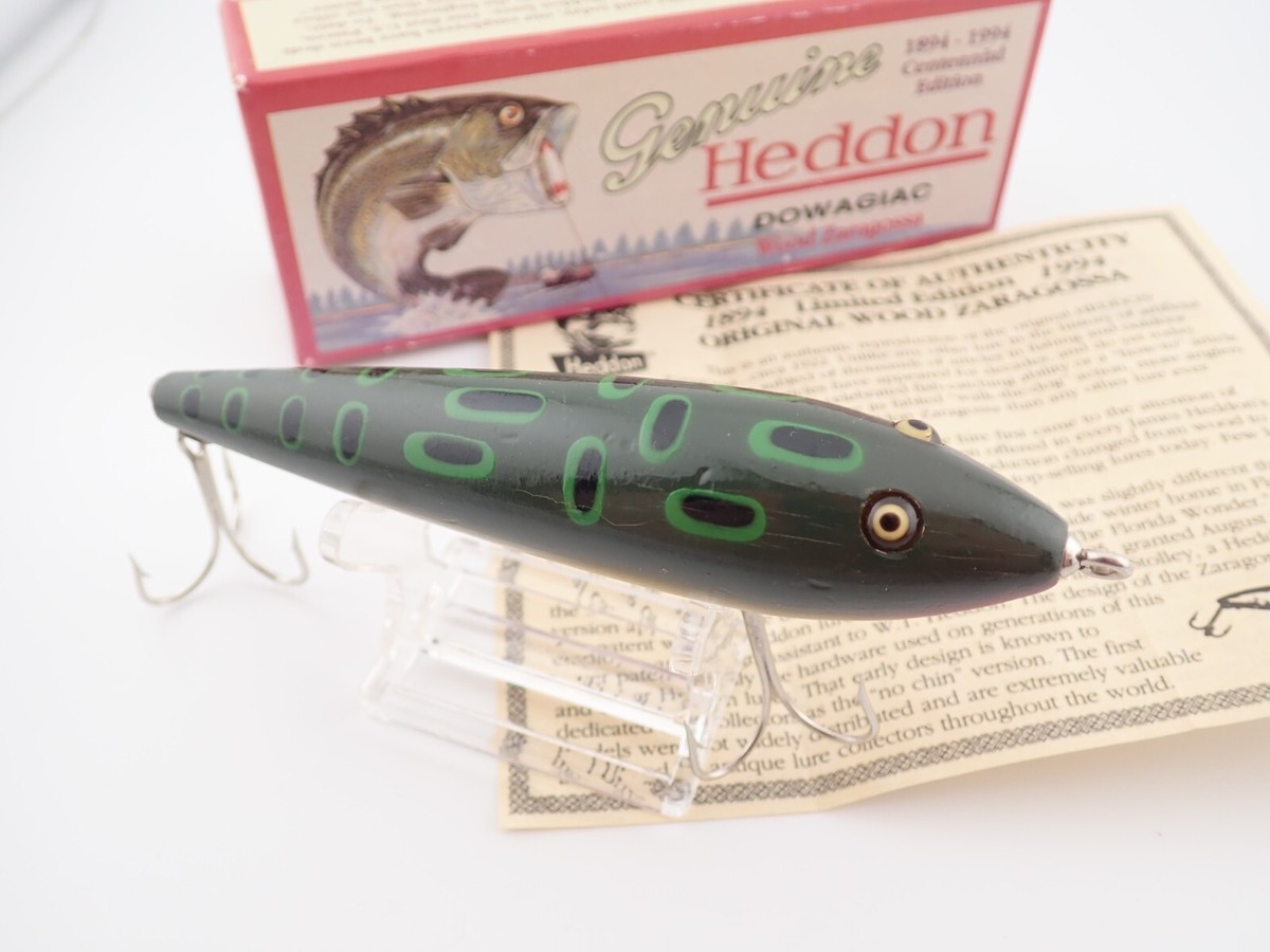 ルアー・フライ Heddon DOWAGIAC Wood Zaragossa Heddon Zaragossa Lure - Fin & Flame