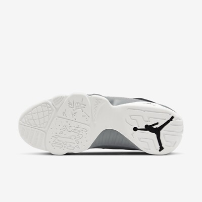 Air Jordan 9 Retro Partical Grey Black Sneakers, Size 7 / 8.5W