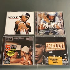 Nelly & St. Lunatics 4 LOT: Suit & Heavy Starch (SEALED), Murphy’s Law & IMPORT