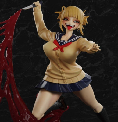 MHA Toga Cosplay Waifu Fanart Villain - unbemalte Figur Anime Girl Model