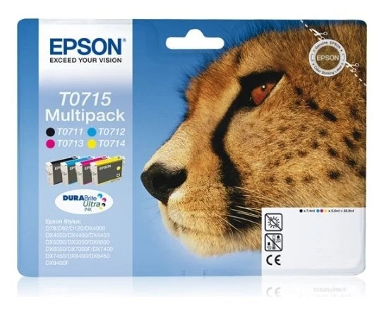 Epson Set cartucce stampante Serie Ghepardo DURABRITE Multipack T0715 - Immagine 2 di 2