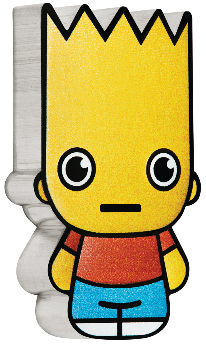 2022 BART SIMPSON 1oz Colored SILVER Perth Mint FIRST MINTED MINI