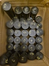 50mm Round Delrin Acetal black plastic bar ends