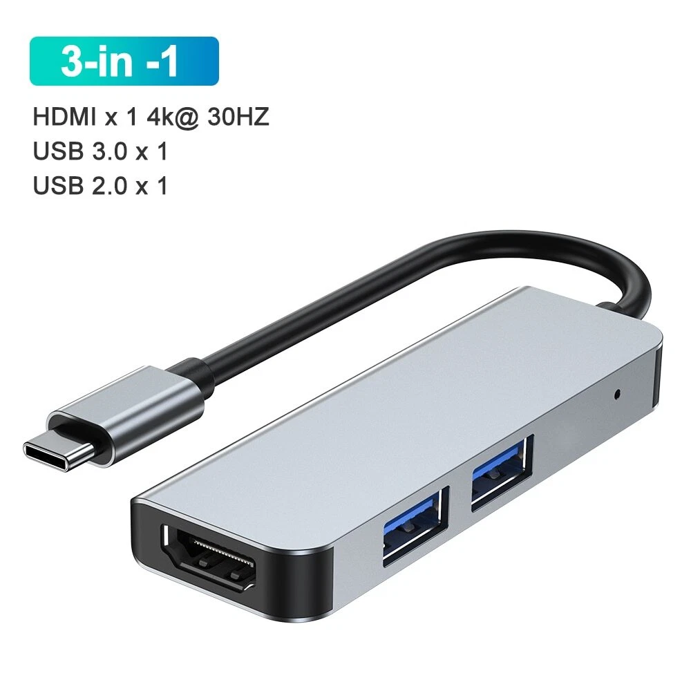 Usb Hub 3 0 Hdmi Usb Type C Splitter Docking Station For Laptop Macbook