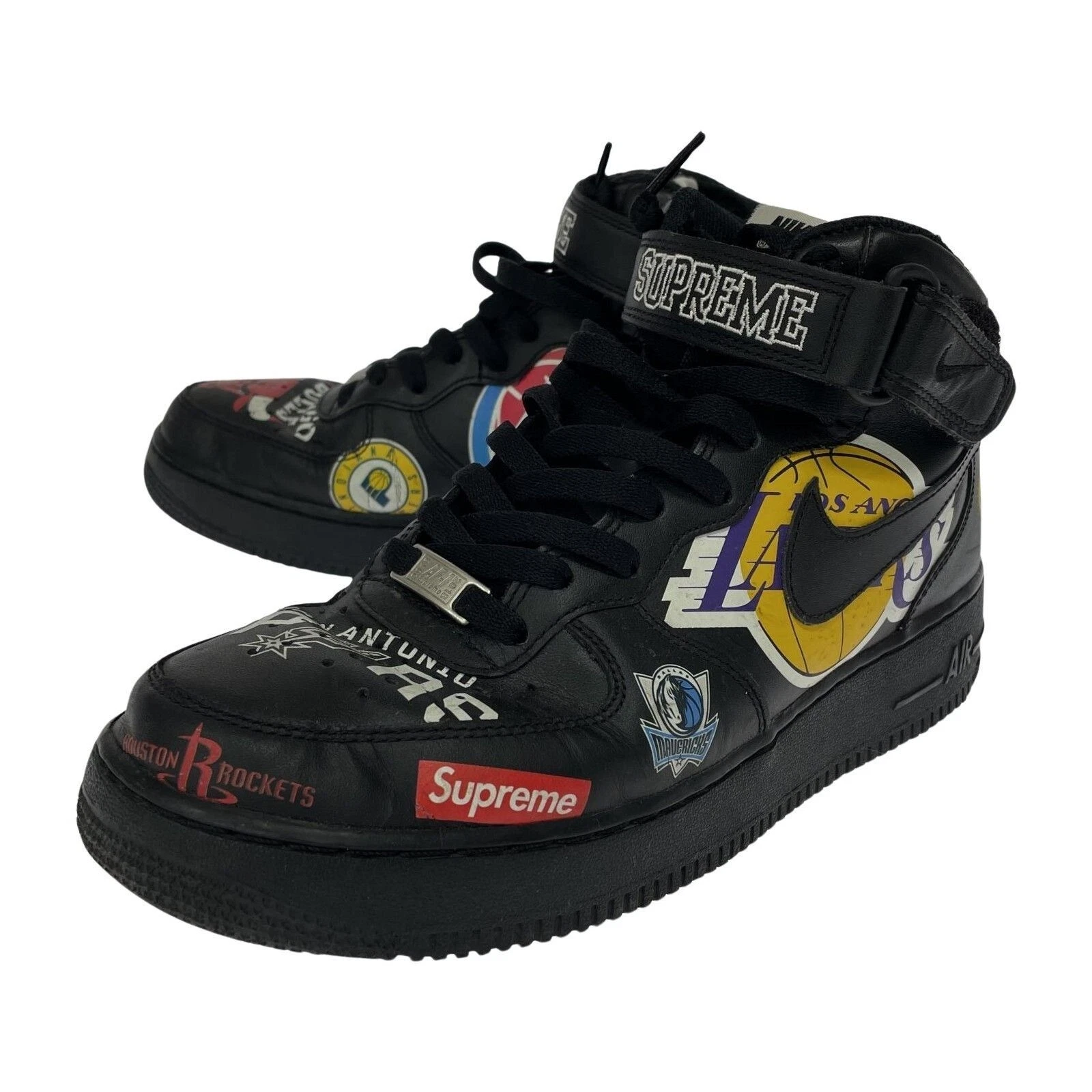 Supreme x NBA X Nike Air Force 1 mi 07 noir taille US 9,0