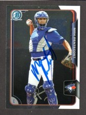 2015 BOWMAN CHROME BCP 162 Max Pentecost  BLUE JAYS  SIGNED AUTOGRAPH AUTO COA