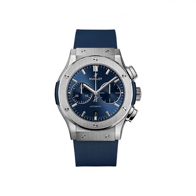 New Hublot Classic Fusion  Titanium Automatic 45 mm Blue Watch 521.NX.7170.RX