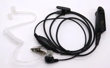 Covert Acoustic Tube Earpiece Motorola Radio GP340 GP328 GP360 GP380 VOX PTT