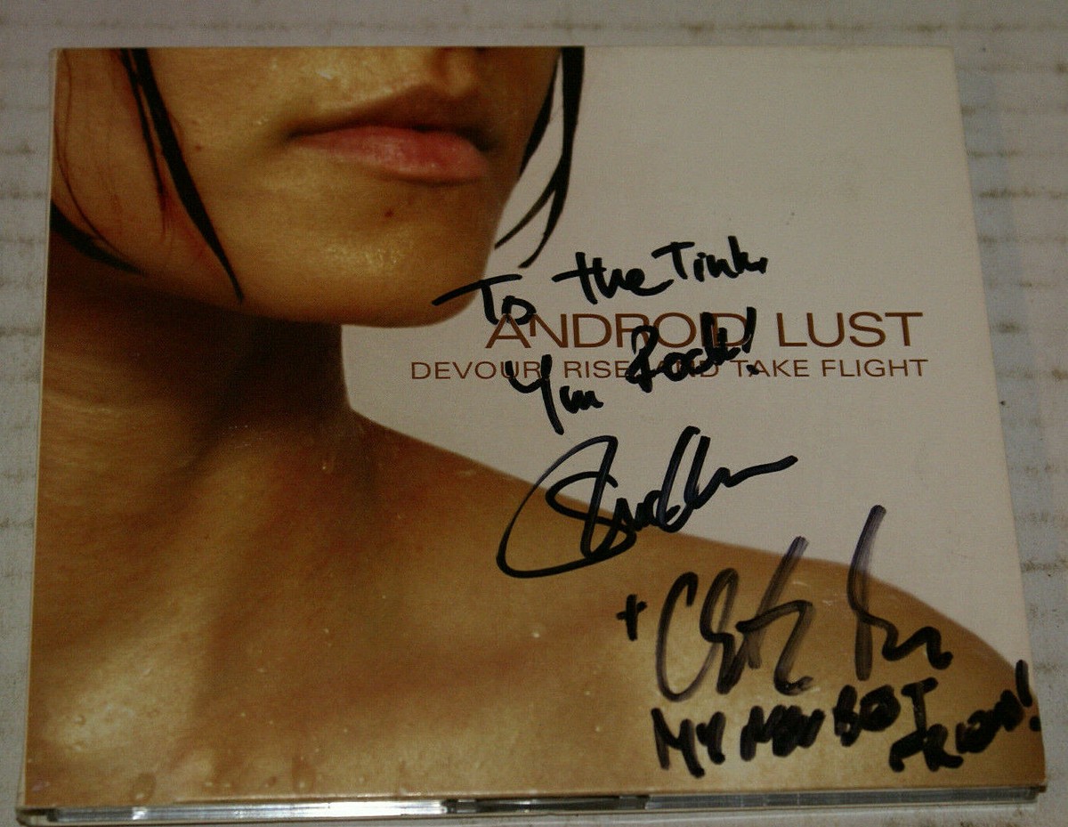 Android Lust Devour Rise And Take Flight Autographed Cd Rare