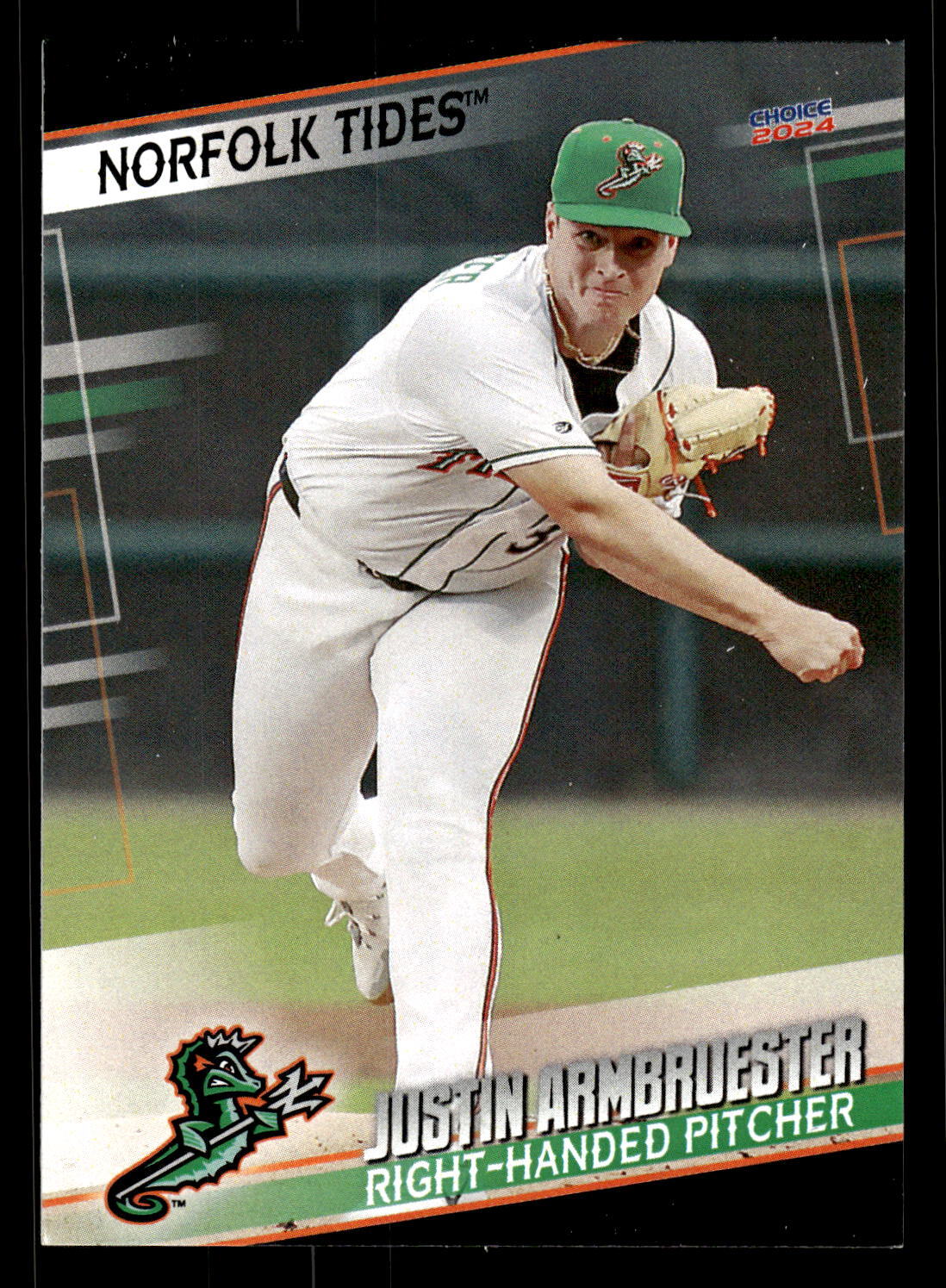 Justin Armbruester 2024 Choice Norfolk Tides #02 Norfolk Tides