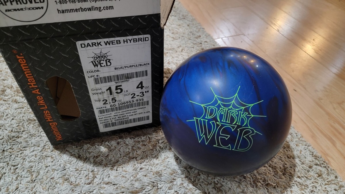 Hammer Dark Web Hybrid Bowling Ball 1st Quality | 15 Pounds